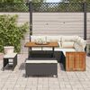 vidaXL Tuin Sofa Set met kussen 8 pcs Zwart en cr&egrave;me