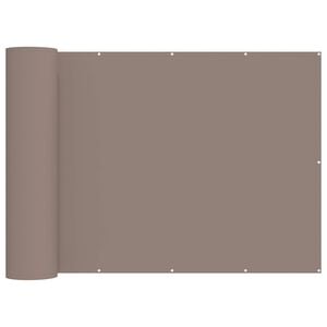 vidaXL Balkon Privacy Scherm 150 x 400 cm Stof met PU-coating Taupe