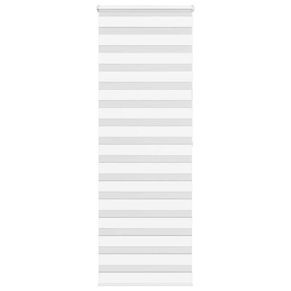 vidaXL Zebra rolgordijn 90x200 cm stofbreedte 85,9 cm polyester wit