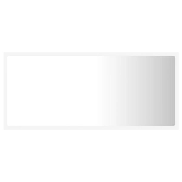 vidaXL Badkamerspiegel LED 90x8,5x37 cm acryl wit