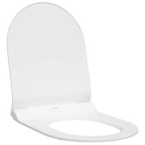 vidaXL Toiletzitting Verstelbaar Wit 48,5 x 36 x 5 cm Polypropyleen