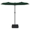 vidaXL Parasol dubbel dak 316x145 cm groen