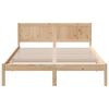vidaXL Bedframe Bruin 140 x 200 cm Massief grenenhout