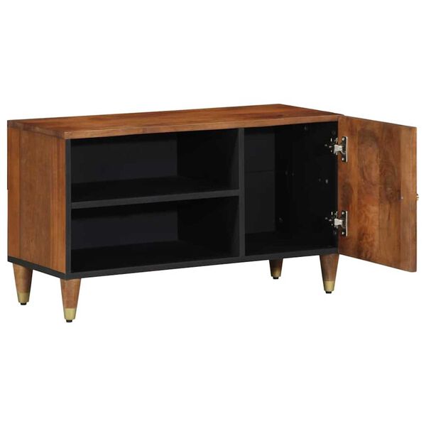 vidaXL TV-kast Honingbruin 80 x 33 x 46 cm Massief Mango Hout