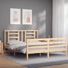 vidaXL Bedframe met hoofdbord massief hout 160x200 cm