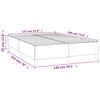 vidaXL Boxspring bed stof blauw 140x190 cm