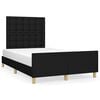 vidaXL Bedframe zonder matras 120x200 cm stof zwart