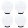 vidaXL LED-bollampen 4 st rond 20 cm PMMA