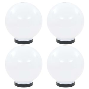 vidaXL LED-bollampen 4 st rond 20 cm PMMA