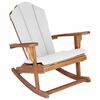 vidaXL Tuin Adirondack Schommelstoel Naturel 100% Polyester