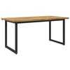 vidaXL Vierkante Eettafel 160 x 70 x 75 cm Massief Acaciahout Wit