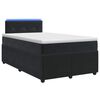 vidaXL Boxspringbed met matras Zwart 120 x 190 cm Fluweel