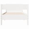 vidaXL Bedframe zonder matras massief grenenhout wit 90x190 cm