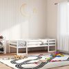 vidaXL Kinderbedframe massief grenenhout wit 90x200 cm