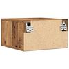 vidaXL Nachtkastje 2 pcs Oudhout 35 x 35 x 20 cm Bewerkt hout
