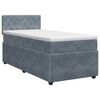 vidaXL Boxspringbed met matras Donkergrijs 80 x 200 cm Fluweel