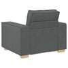 vidaXL Sofa Stoel Donkergrijs 60 cm Stof