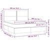 vidaXL Boxspring met matras kunstleer wit 180x200 cm