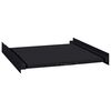 vidaXL Wasmachine Tussenplank Zwart 60 x 60 x 8 cm Staal