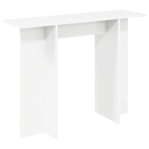 vidaXL Wandtafel Wit 100 x 30 x 75 cm Bewerkt hout