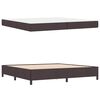 vidaXL Boxspringbed Donkerbruin 200 x 200 cm Stof