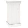 vidaXL Bloemenstandaard 40x40x60 cm massief grenenhout wit