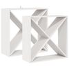 vidaXL Wijnrek 2 st Wit 62 x 25 x 62 cm Massief grenenhout
