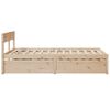 vidaXL Bedframe zonder matras massief grenenhout 135x190 cm