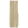 vidaXL Hoge kast 63x33x100 cm bewerkt hout sonoma eikenkleurig