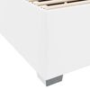 vidaXL Bedframe met matras Wit 160 x 200 cm Stof