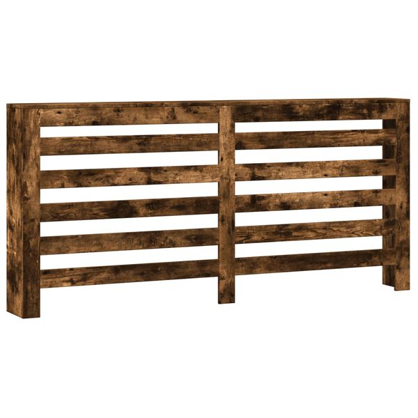 vidaXL Radiatorombouw 175x20x82 cm bewerkt hout gerookt eikenkleurig