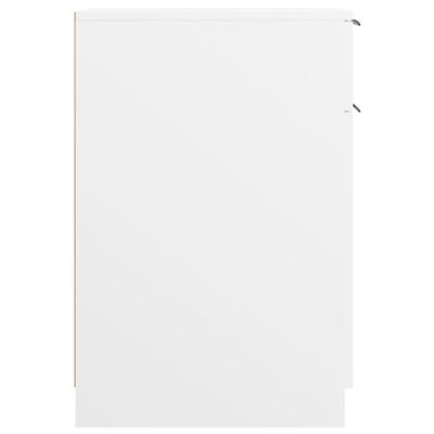 vidaXL Bureaukast 33,5x50x75 cm bewerkt hout wit