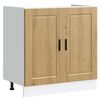 vidaXL Spoelbakonderkast Porto 80x46x81,5 cm hout artisanaal eiken