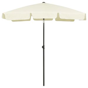 vidaXL Strandparasol 180x120 cm zandgeel