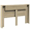 vidaXL Hoofdbord Kast met LED met plank Sonoma 160 x 16,5 x 103,5 cm