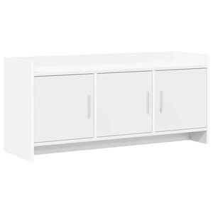 vidaXL TV-kast 102 x 33 x 47 cm Wit Bewerkt hout