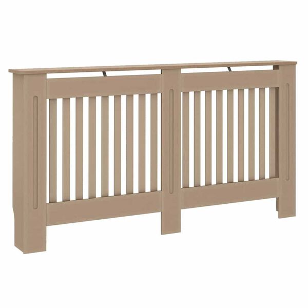 vidaXL Radiatorafdekking 2 pcs Bruin 152 x 19 x 81,5cm Bewerkt hout