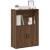vidaXL Boekenkast 60x24x85 cm bewerkt hout bruin eikenkleurig
