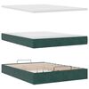 vidaXL Ottoman bed met matras 140x190cm fluweel donkergroen
