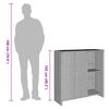 vidaXL Opbergkast met plank met opslag Bruin 100 x 36 x 102 cm Rattan