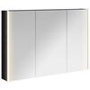 vidaXL Badkamer spiegelkast Zwart Eiken 103,5 x 15,5 x 70 cm