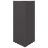 vidaXL Plantenbak driehoek 40x34,5x75 cm staal zwart
