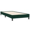 vidaXL Boxspring met matras fluweel donkergroen 100x220 cm