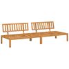 vidaXL Tuinmiddenbanken 2 st pallet massief acaciahout