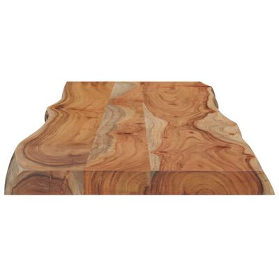 vidaXL Tafelblad rechthoekig natuurlijke rand 120x40x2,5 cm acaciahout