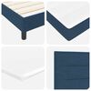 vidaXL Boxspringbed met hoofdeinde Blauw 140 x 200 cm Stof