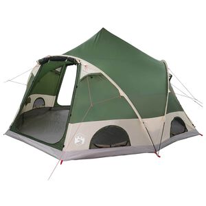 vidaXL Koepeltent met dak met opslag Groen 505 x 450 x 248 cm