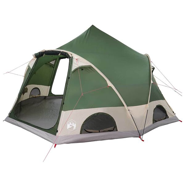 vidaXL Koepeltent met dak met opslag Groen 505 x 450 x 248 cm