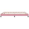 vidaXL Boxspringbed zonder matras 180x220 cm fluweel roze