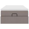 vidaXL Ottoman bed met matras 80x200cm stof taupe